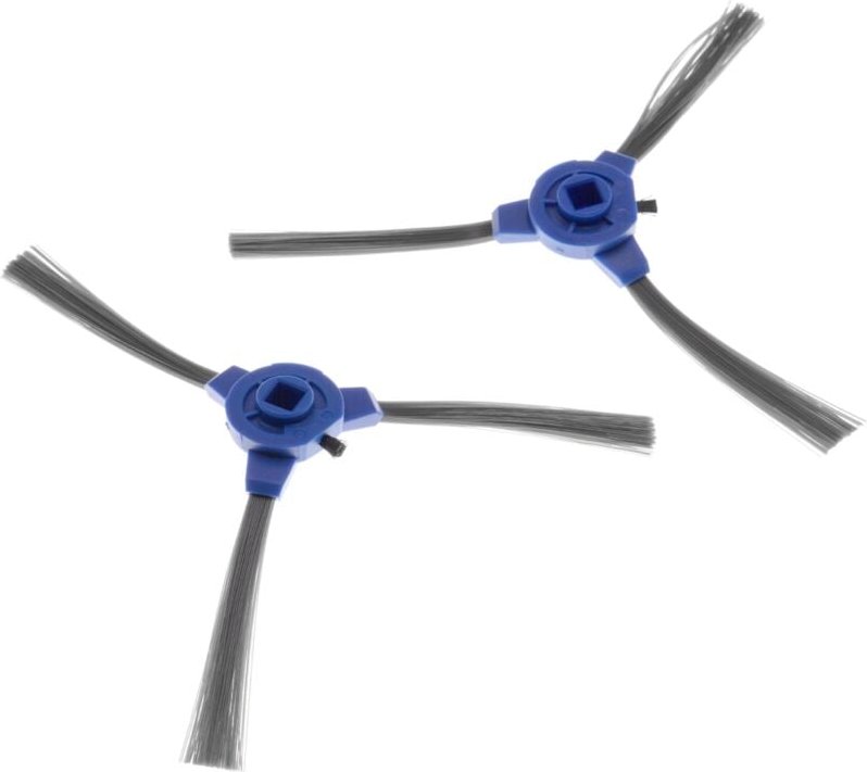 Vhbw - 2x Seitenbürste kompatibel mit Tesvor X500, M1, T8, S6, X500Pro Saugroboter - Reinigungsbürsten Set, schwarz / gr...