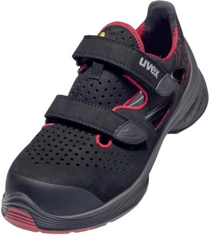 Thumbnail - Uvex Sicherheitssandalen S1P SRC uvex 1 G2 aus Mikrovelours, uvex xenova Kunststoffkappe, Weite 11, Größe 50