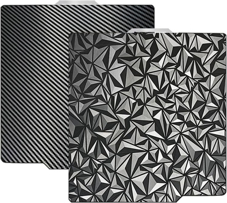 3D-Drucker peo PET-Bauplatte für Bambu-Lab X1/X1C/X1E/P1P/P1S/A1 3D-Drucker, PEO+Kohlefaser-PET-Oberfläche 257 x mm