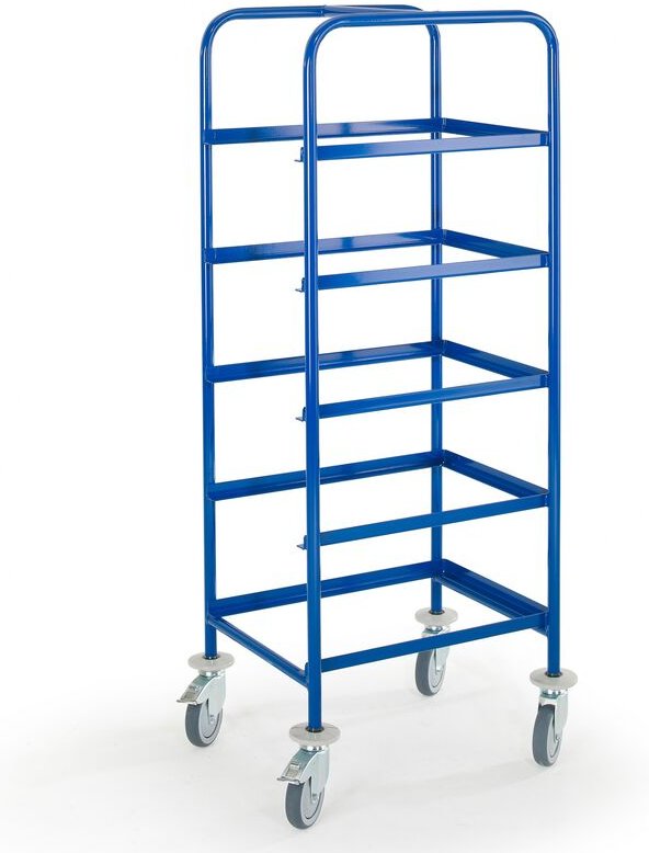 Rollcart Kommissionierwagen mit 5 Ladeflächen 610x410mm