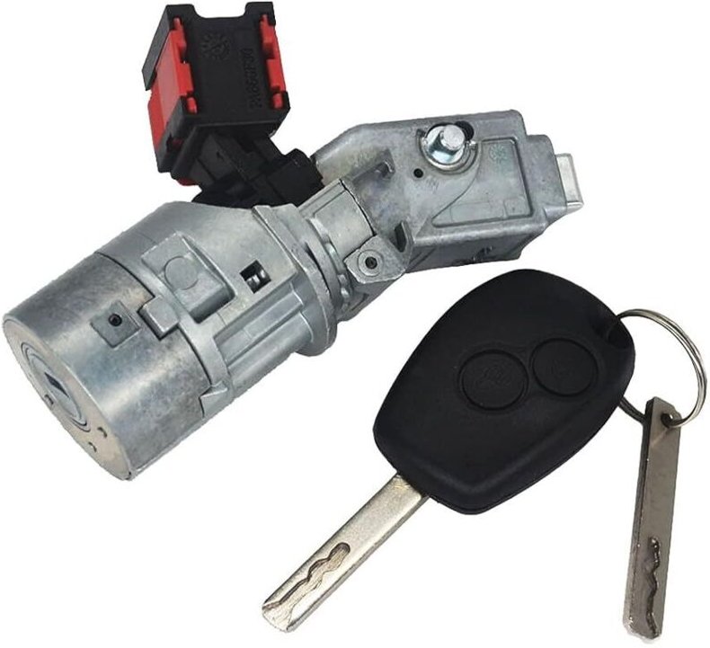Anwendbares Kit Neiman Clio 3 Kangoo 2 Anti-Diebstahl-Zündlenkschloss mit Schlüssel für Trafic Master Duster Sandero NV3...