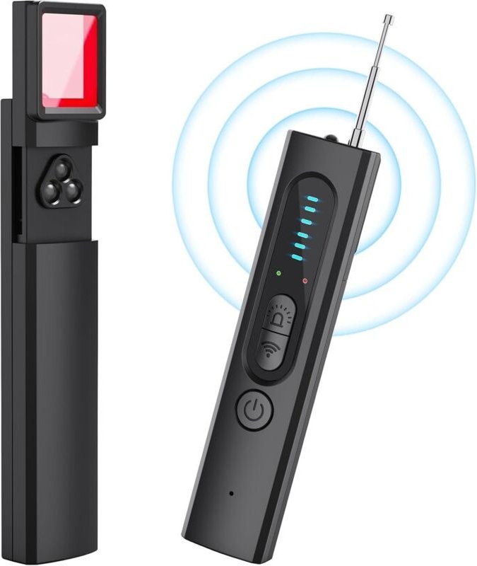 Spionkamera Detektor, 6-in-1 RF Bug Detektor & GPS Tracker Scanner - Findet Versteckte Kameras, Wanzen, Abhörgeräte in H...