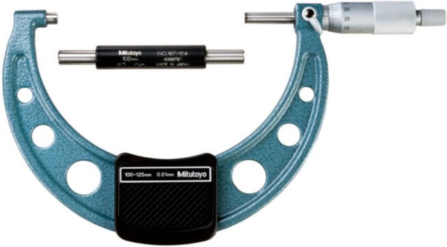 Mitutoyo - Bügelmessschraube, einfache Ausführung 100-125 mm