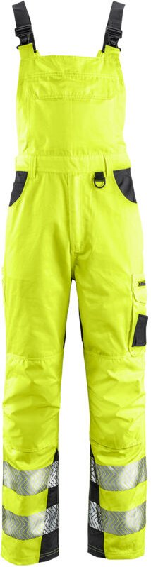 Warnschutz-Latzhose ALABAMA leuchtgelb/grau Größe 68