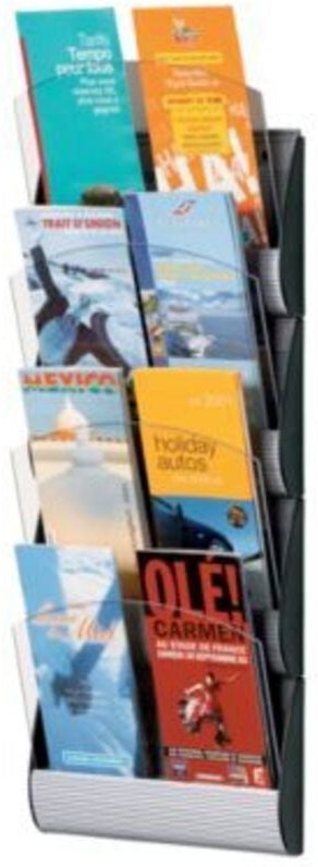 Paperflow Wandprospekthalter INTEGRAL 4065X4.35 DIN A5 PS alu