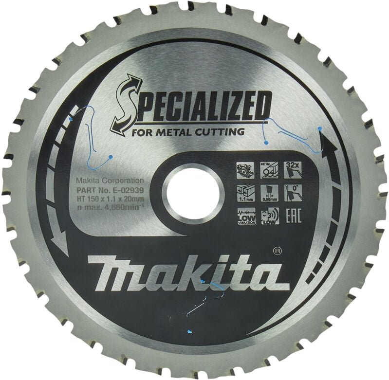 Makita E-02939 Kreissägeblatt TCT Efficut 150x20mm 32T Metall