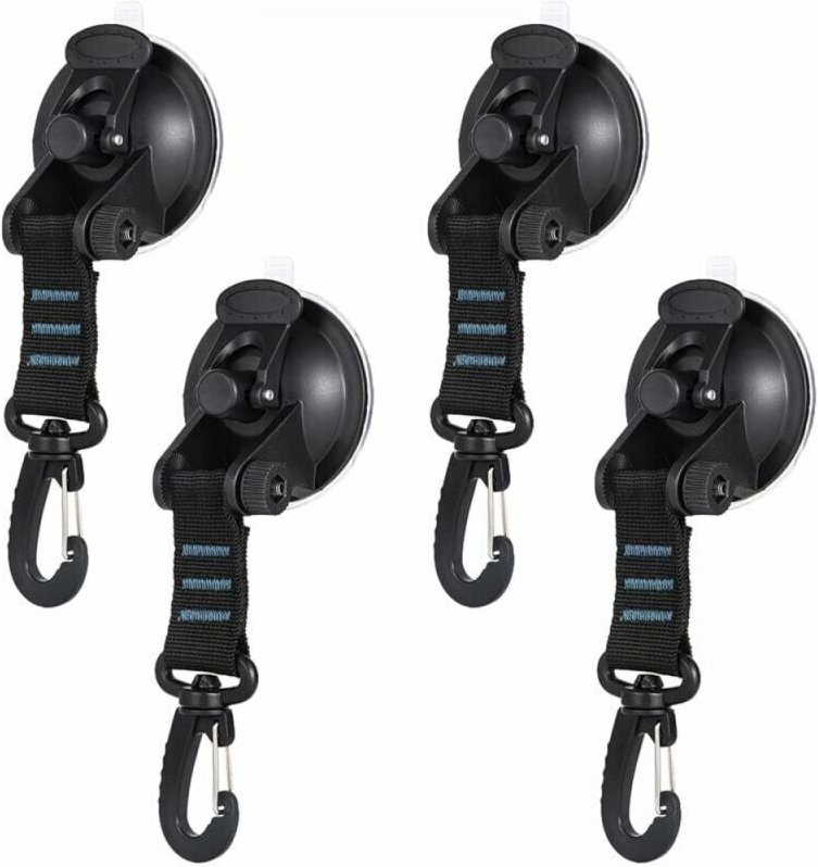 Stück Caravan-Saugnapf-Anker, Saugnapf-Anker, Camping-Saugnapf-Anker mit Haltegurt für Haus, Auto, Markisen, Planen, Aut...