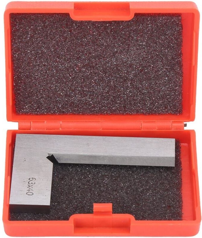 Messerlineal, 90°-Markierungslineal aus Edelstahl, geeignet zur Winkelmessung und -markierung von Teilen, mit gefräster ...