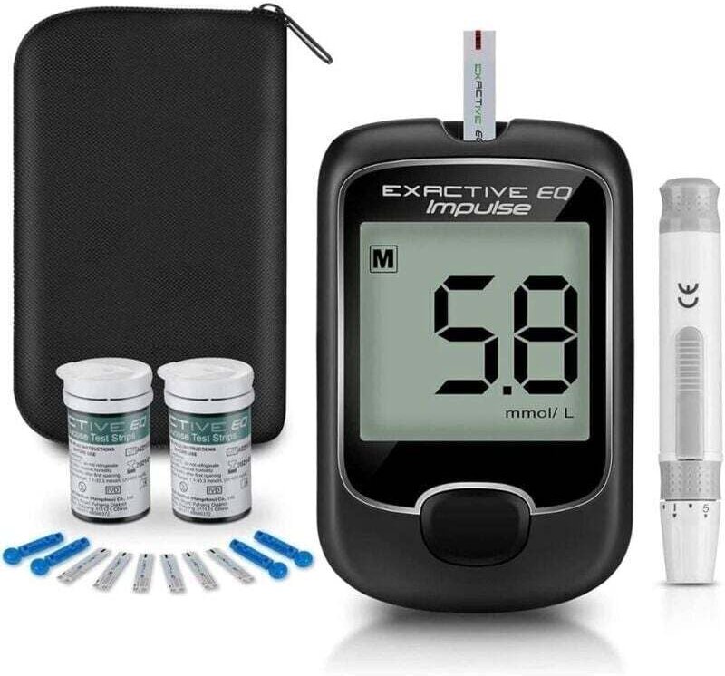 Blutzuckermessgerät, LCD-Bildschirm Automatisches Blutzuckermessgerät Diabetes-Blutzuckertestkit