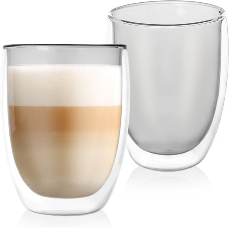 Doppelwandige Thermogläser für Latte Coffee DOUBLE 370 ml 2 Stk.