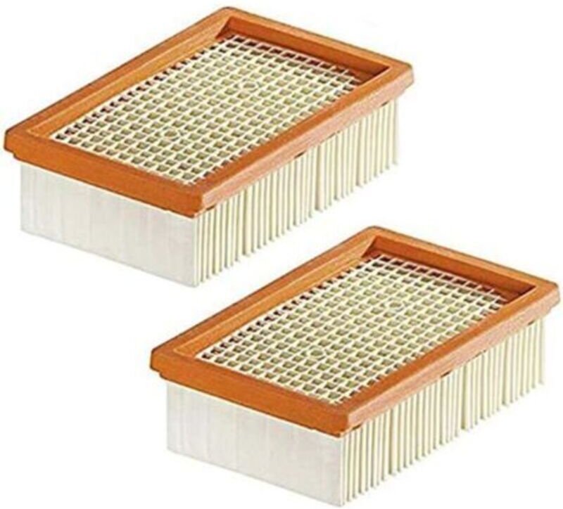 2er-Pack Ersatzfilter für Kärcher WD4, WD5, WD6, MV4, MV5, MV6 Staubsauger, Faltenfilter, TRIMEC