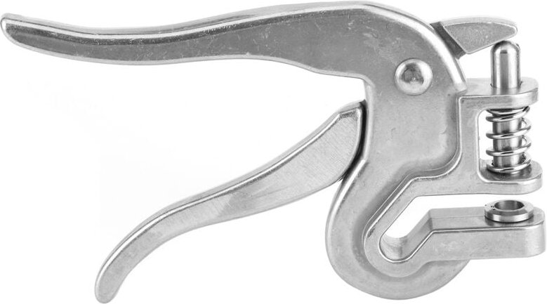 Ohrclips aus Aluminiumlegierung für Schweine, mit Kerben.