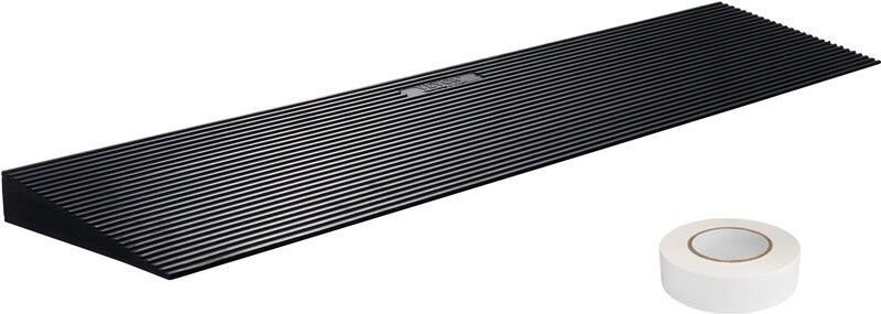 Mophorn - vevor Schwellenrampe Vollgummi Türschwellenrampe Max. Tragfähigkeit bis zu 15Tonnen Bordsteinrampe 90x20x4cm R...