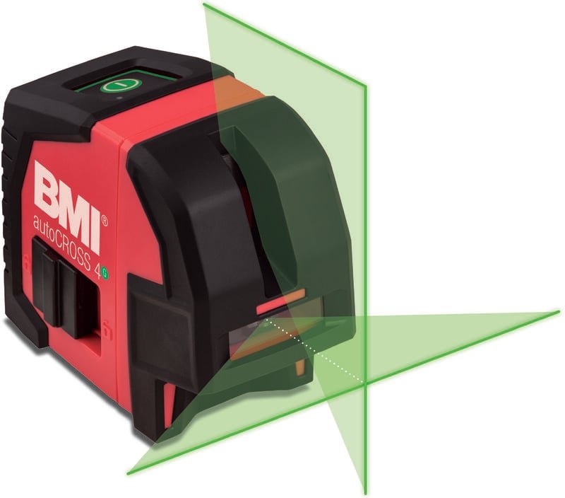 BMI Kreuzlinienlaser autocross 4-SET grüner Laser Grundgerät Empfänger Zieltafel