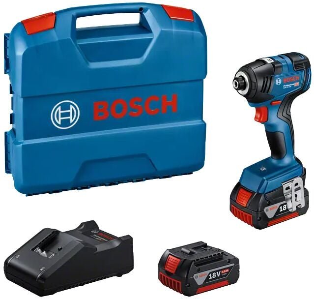 Bosch Professional - gdr 18V-200 (cc) Akku-Drehschlagschrauber (2x4.0 Ah+GAL 18V-40) (06019J2107)