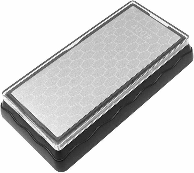 400/1000 Grit Pierre À Aiguiser Diamant Double Face Avec Base Antidérapante Pour Couteaux De Cuisine Ciseaux Rasoirs Épé...