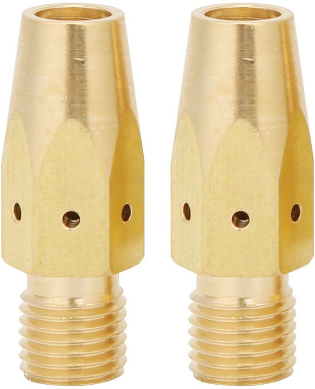 Aramox MIG-Schweißdüsenadapter, hohe Härte und Langlebigkeit, 2 Stück für M-25 / M-40, kompatibel, kompaktes und praktis...