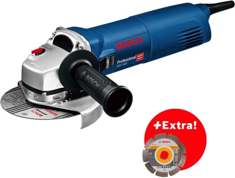 Bosch Winkelschleifer gws 1400 125 mm + bosch Diamantscheibe - 0601824900