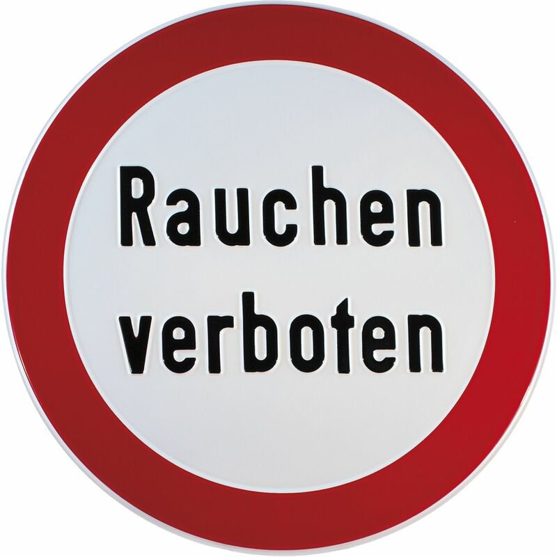 No Brand - Verbotsschild Rauchen verboten rund 315 mm