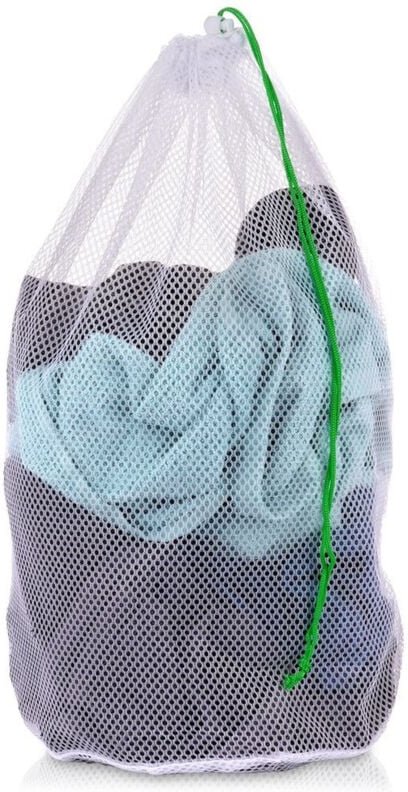 Laundry bag with drawstring for bras and delicate fabrics