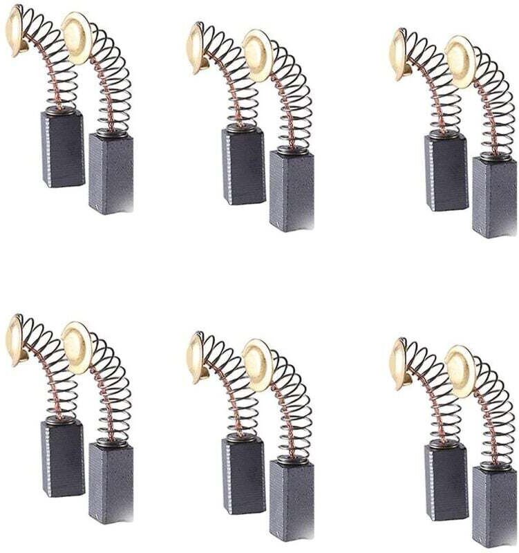 12 Balais Charbon Universels pour Meuleuse, Perceuse, Rabot et Marteau Électrique, Durable