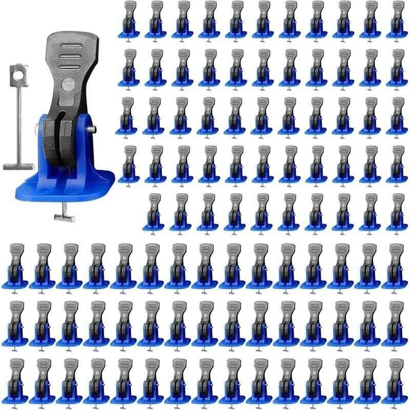 100 Fliesenausgleichskeilen, Fliesenausgleichssystem-Set, für die Verlegung von Boden- und Wandfliesen