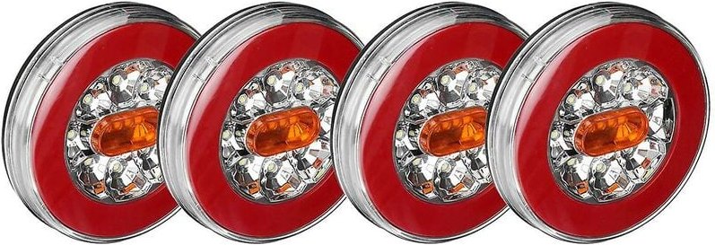 4x 32led 12-30v Lkw Rücklicht Für Auto Anhänger Lkw 4 In1 Dynamische Schwanz Trun Signal Reverse lampe r