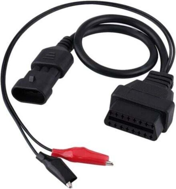 Diagnosekabel mit OBD2-Adapterstecker (3-polig auf 16-polig) für Fiat, Alfa und Lancia