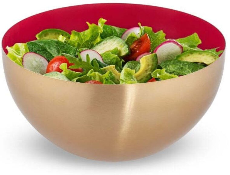 Stainless steel serving bowl 25 cm
