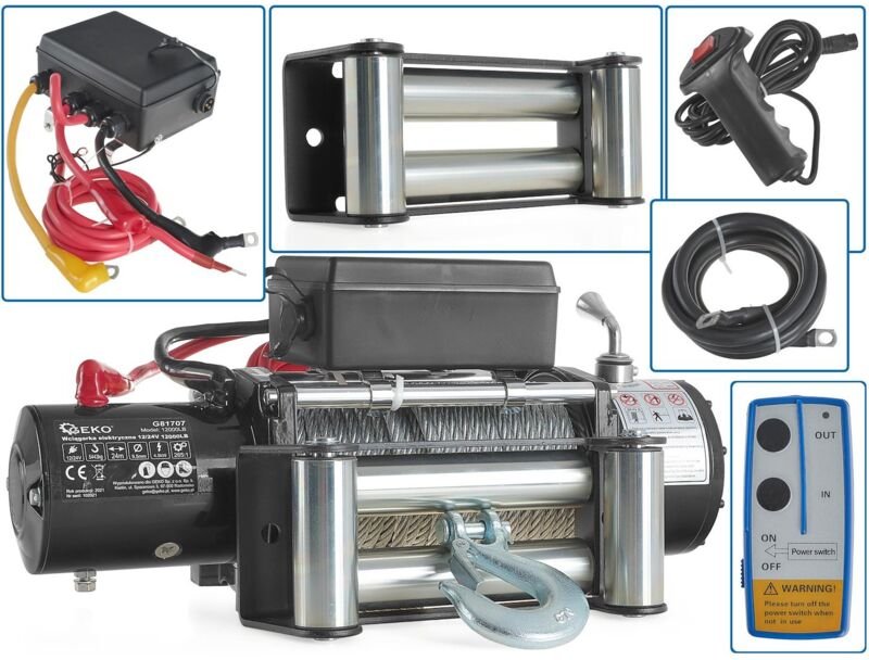 Elektrische Seilwinde 12V 12000 Pfund Geko Geländefahrzeuge