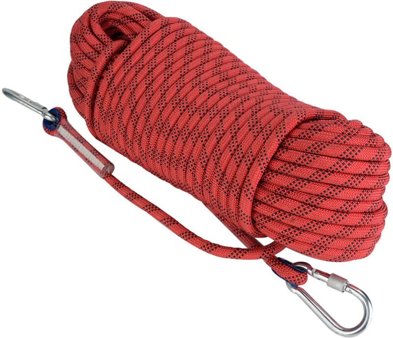 30 m Durchmesser Kletterseil zur Flucht im Freien, 12 mm Durchmesser Sicherheitsseil (rot)