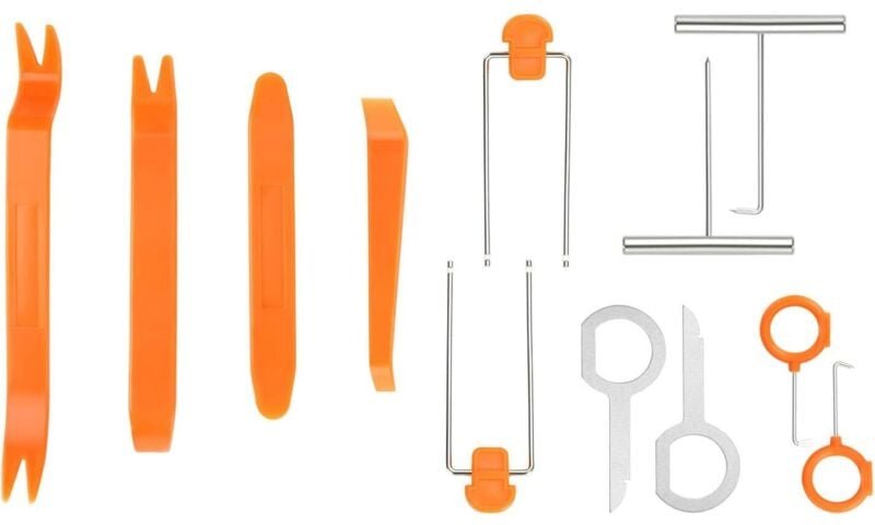 Werkzeugset zum Entfernen von Verkleidungen, 12-teiliges Kunststoff-Werkzeugset zum Entfernen von automatischen Türverkl...