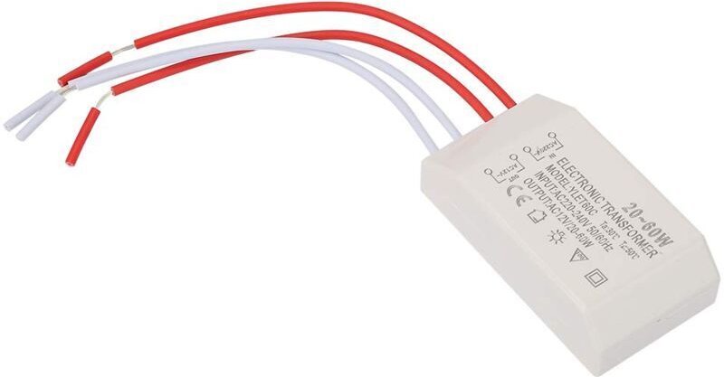 Vtizikl Transformateur électronique, tasses de lampe halogène G4 Perles de lampe Transformateur électronique 220V à AC 1...