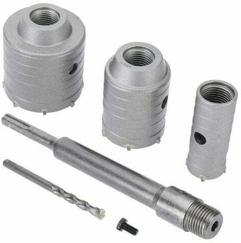 Les forets SDS Plus sont adaptés aux travaux de béton, de ciment, de pierre et de maçonnerie - 65 mm, 50 mm, 30 mm.