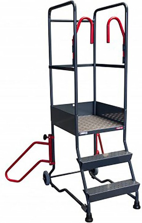 Matisère - Stehleiter 3 Stufen - Maximale Arbeitshöhe 2.75m - 830006973