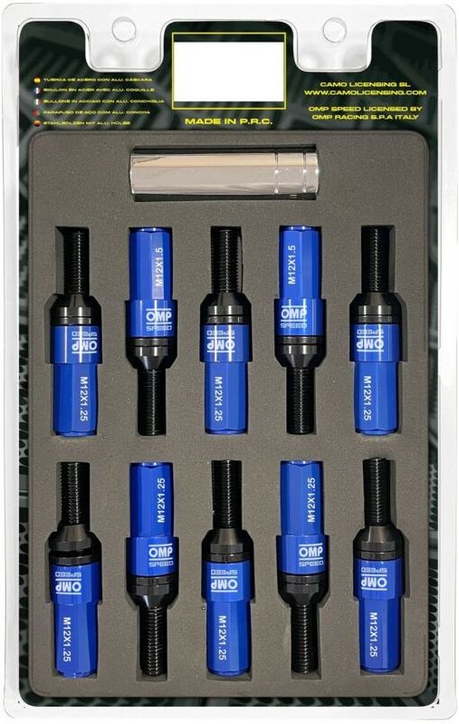 Schraubensatz OMP OMPS09971207 28 mm Blau M12 x 1,25