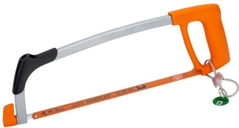 Bahco Metallsägebogen mit Drahtschlaufe für den universellen Einsatz, 432 mm