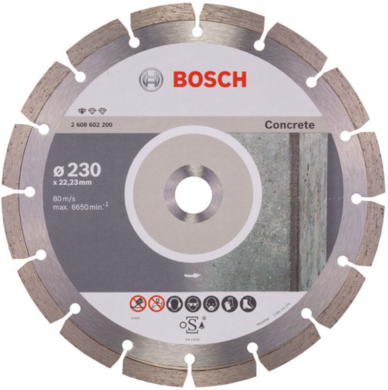 Bosch - Diamanttrennscheibe Standard for Concrete 230 x 22,23 x 2,3 x 10 mm