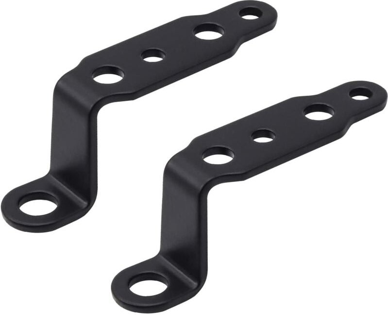 CSPARKV 2 Stück Motorrad-Scheinwerfer-Montagehalterungen schwarz, Edelstahl, Motorrad-Antibeschlag-Montagehalterung, Mon...