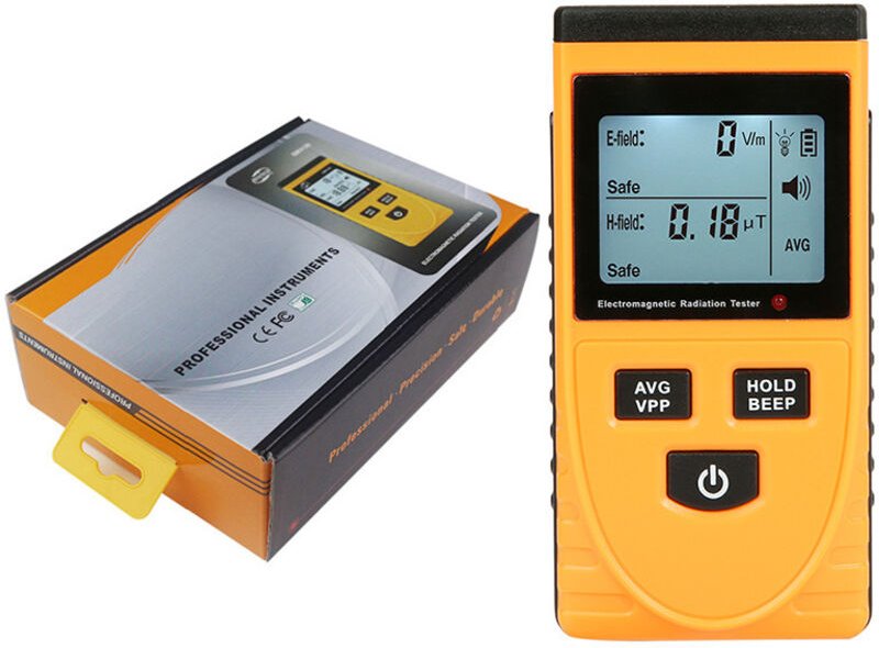 Elektromagnetischer Strahlungsdetektor, EMF-Messgerät Elektromagnetischer Feldstrahlungsdetektor Dosimeter GM3120 Digita...