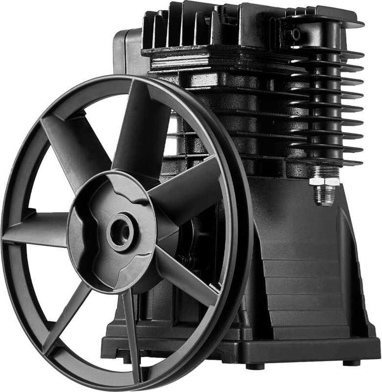 Mophorn - Air-Kompressorpumpenkopf, 3 ps 5,8CFM @ 90psi, Doppelzylinderöl-geschmiert, max. 116Psi-Druck, einstufiger Alu...