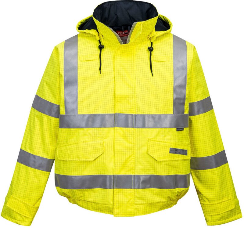 Pilotjacke HV Rain Bizflame Gelb 5XL