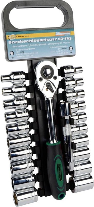 Brüder Mannesmann - Steckschlüsselsatz 1/2' 22teilig M29106