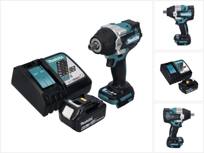 Dtw 701 RG1 Akku Schlagschrauber 18 v 700 Nm 1/2' xpt Brushless + 1x Akku 6,0 Ah + Ladegerät - Makita
