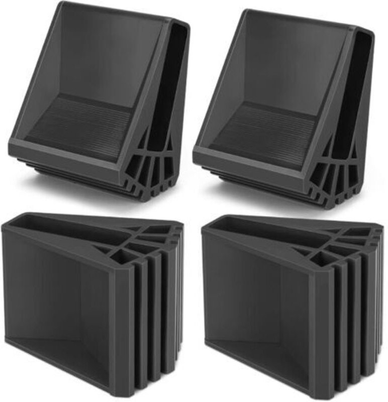 4 Stück Leiterfußkappen, rutschfeste PVC-Leiterfüße für Leitern, rutschfeste Gummibeschichtungen, Leiterschutzpolster fü...