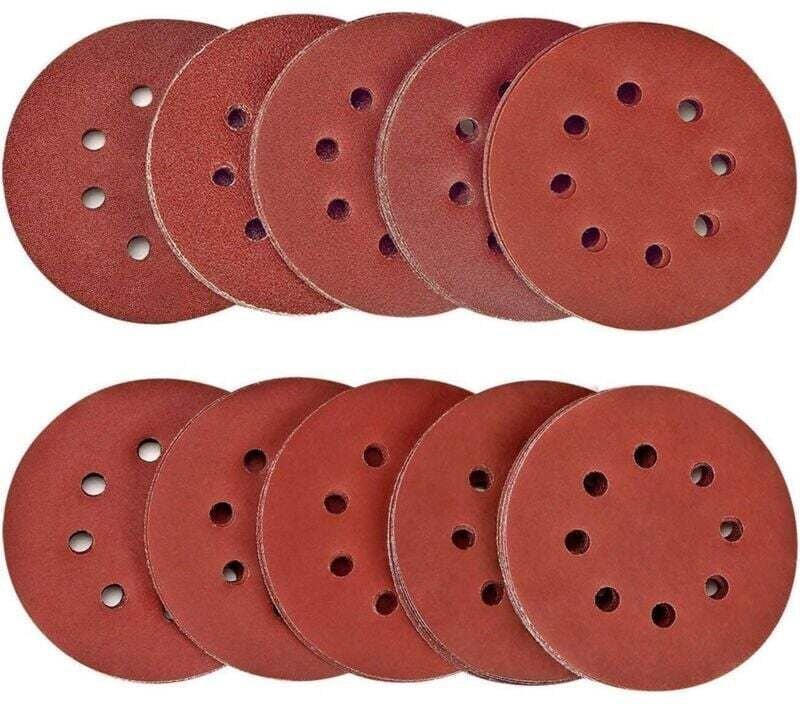 100 Schleifscheiben, Körnung 40/80/120/180/320/600/800/1000/1500/2000, Durchmesser 125 mm, ideal zum Schleifen, Polieren...