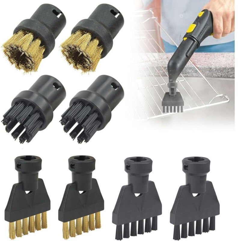 Set mit 8 Zubehörteilen für Kärcher SC1, SC2, SC3, SC4, SC5 Dampfreiniger, Handdampfreiniger, leistungsstarke Reinigungs...