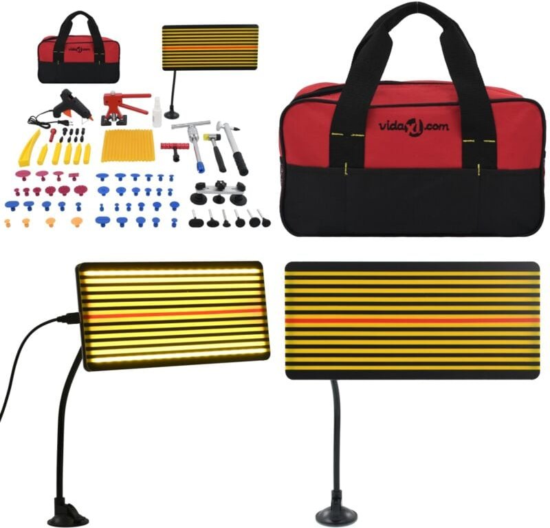 75-tlg. Ausbeulwerkzeug-Set xxl - Autoreparatur - Delle Entfernen - Lackschäden - Ausbeulwerkzeug - Handwerkerzubehör - ...