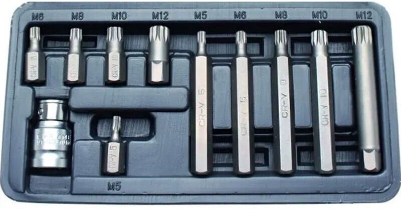 11-teiliges Set XZN- oder Spline-Bits - M5 bis M12