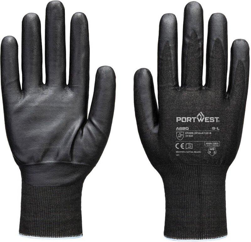 Gant Nitril Tungsten F21 - Größe XXXL - Schwarz - Portwest